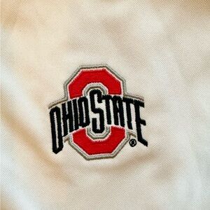 Nike Men's Ohio State Buckeyes White Wordmark Victory Polo